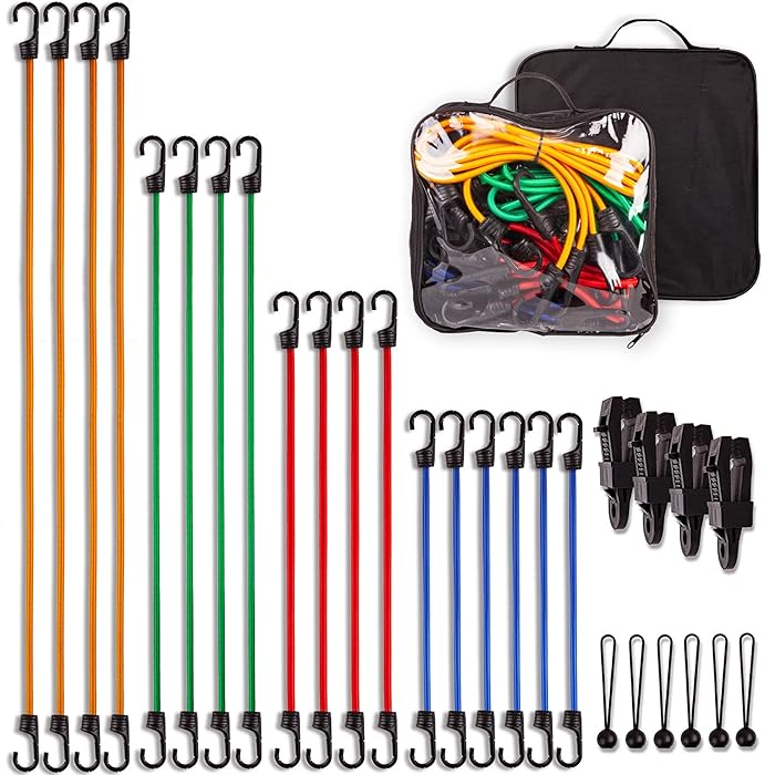 Buy Bungee Cords Heavy Duty with Hooks Bunji Cords with Hooks 28