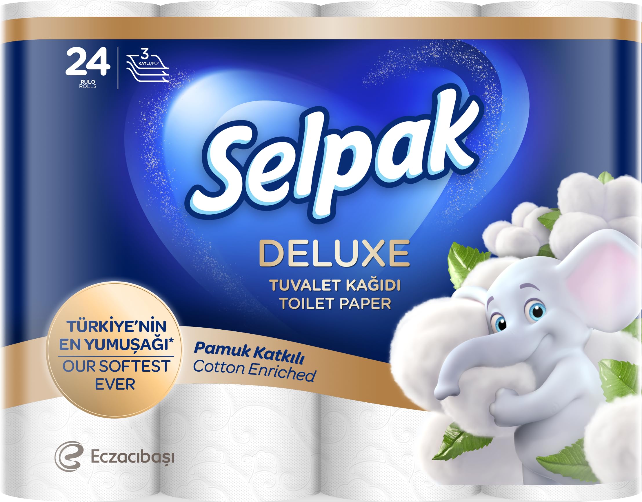 SELPAK Deluxe Toilet Paper Tissue 3ply 24 rolls/pack (B0BJFFM3DF) Amazon Price History, Amazon Price Tracker