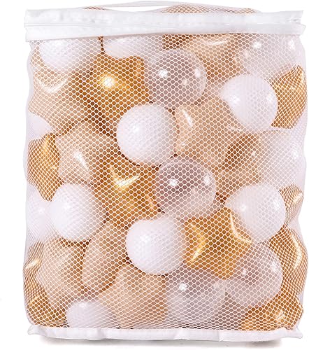 Miniatura 145 de GOGOSO 100 bolas de plástico para bebés y niñas pequeñas para casa de juegos, piscina para bebés, centros de diversión, para bebés, niños, niños 100