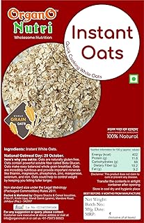White Oats, Quick Cooking Oats, Instant Oats, Wholegrain Oats (2kg)