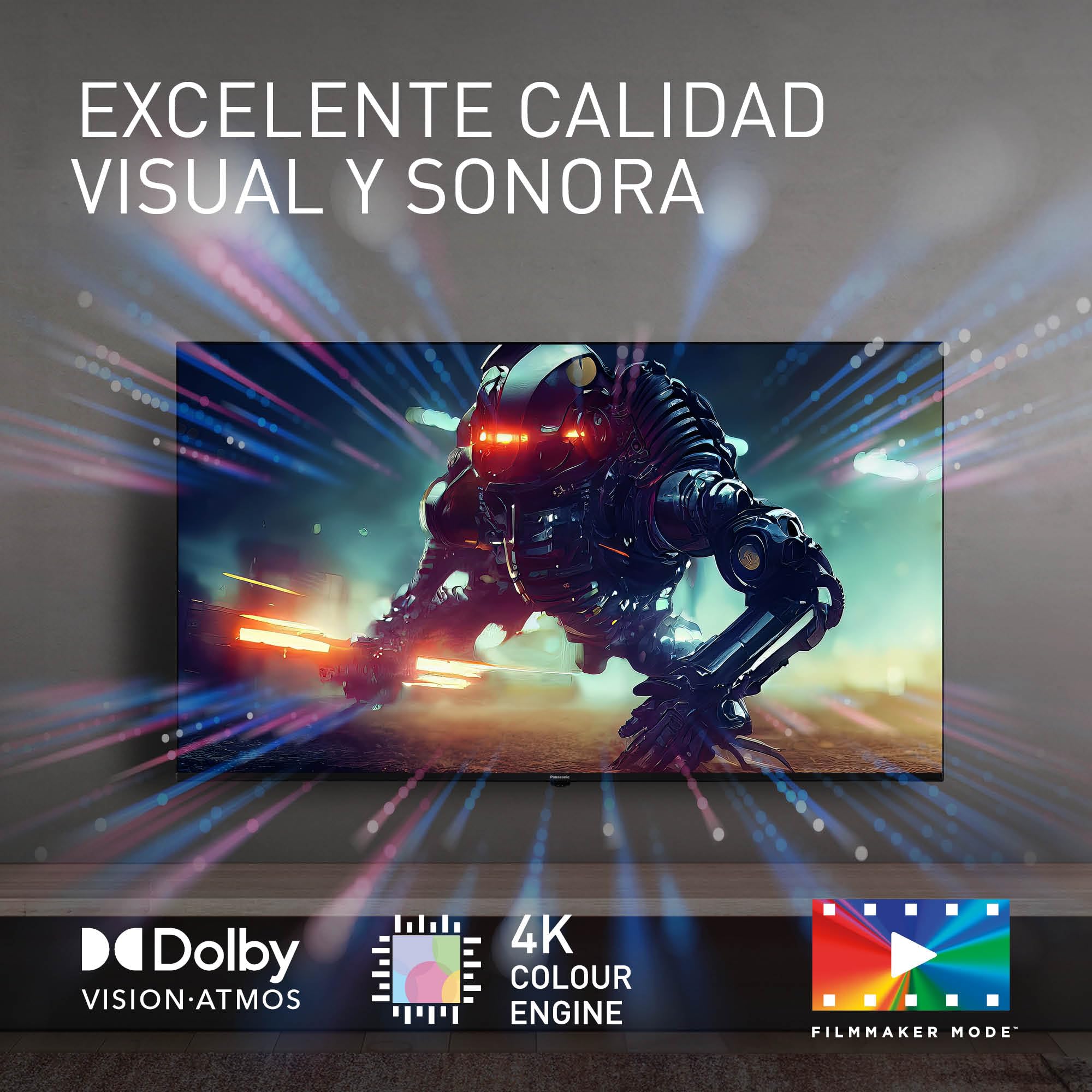 Panasonic TN-43W70AEZ, Serie W70 43 Pulgadas 4K Ultra HD LED Smart TV, 2024, Asistente de Google, Chromecast, Dolby Vision y Atmos, Modo De Juego, Bluetooth, Experiencia Visual Excepcional
