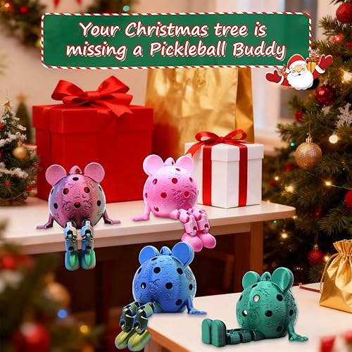 Miniatura 6 de Caja ciega de Navidad Pickleball Buddy, caja ciega de pickleball de la serie de Navidad, decoraciones, regalos de cumpleaños de vacaciones para
