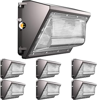 Lightdot 6 Pack 150W Wall Pack Lights with Photocell