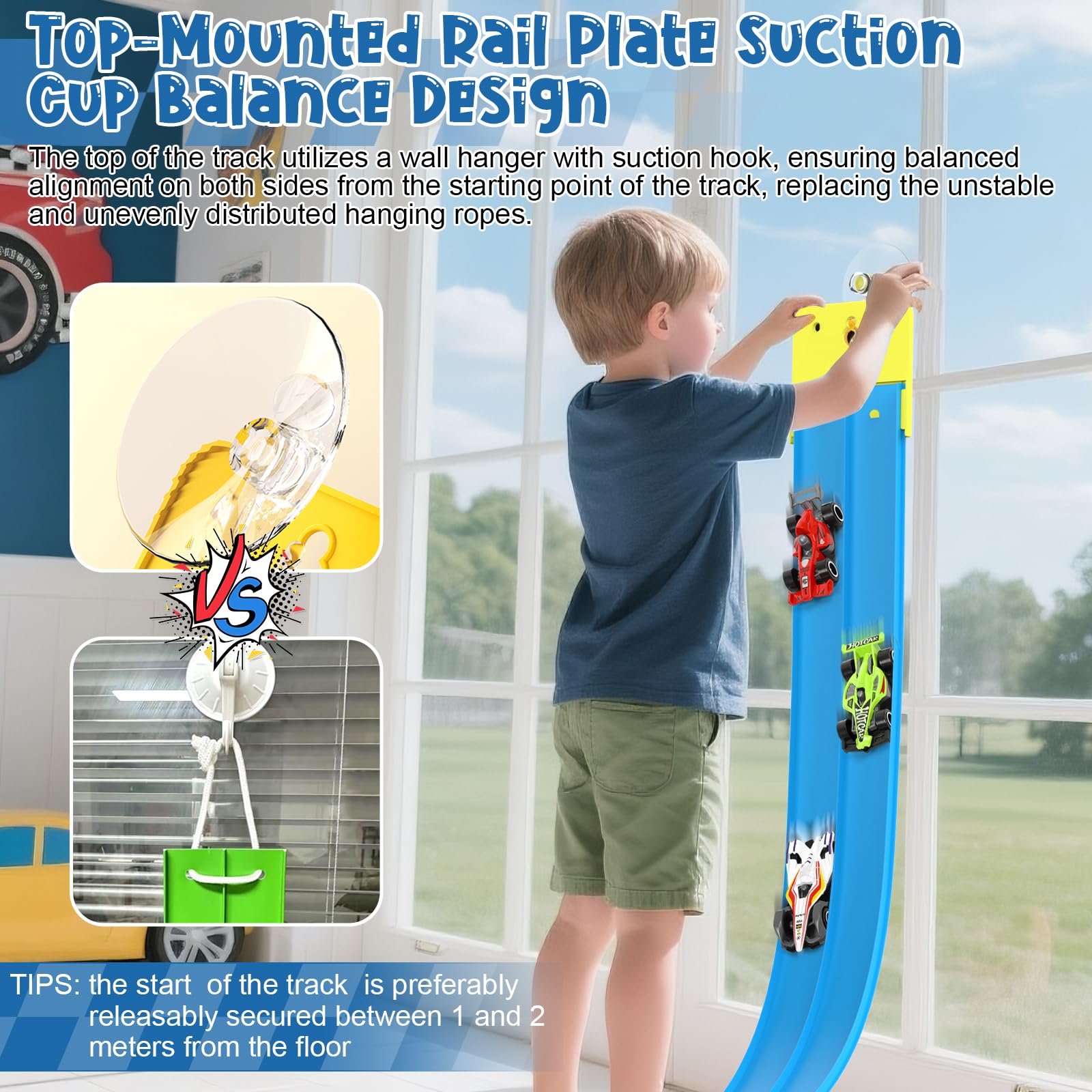 Speed Race car track,Flexible Race Car Ramp Track with 4 Small Race cars, 15FT(4.6M) Racetrack for Ages 3 & Up - Image 3