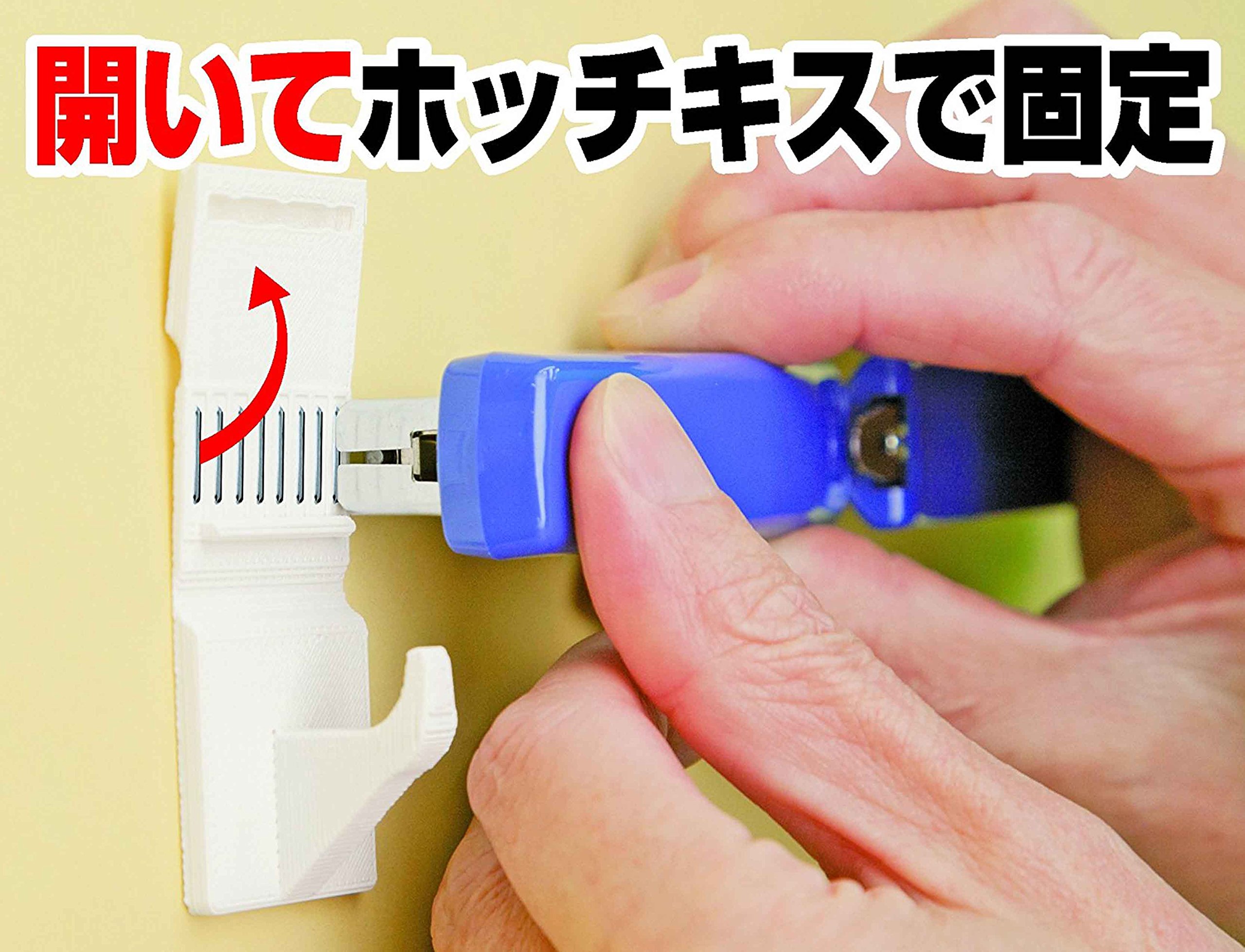Amazon｜フック 壁 傷つけない ホチキスで 簡単 固定 跡が超小さい