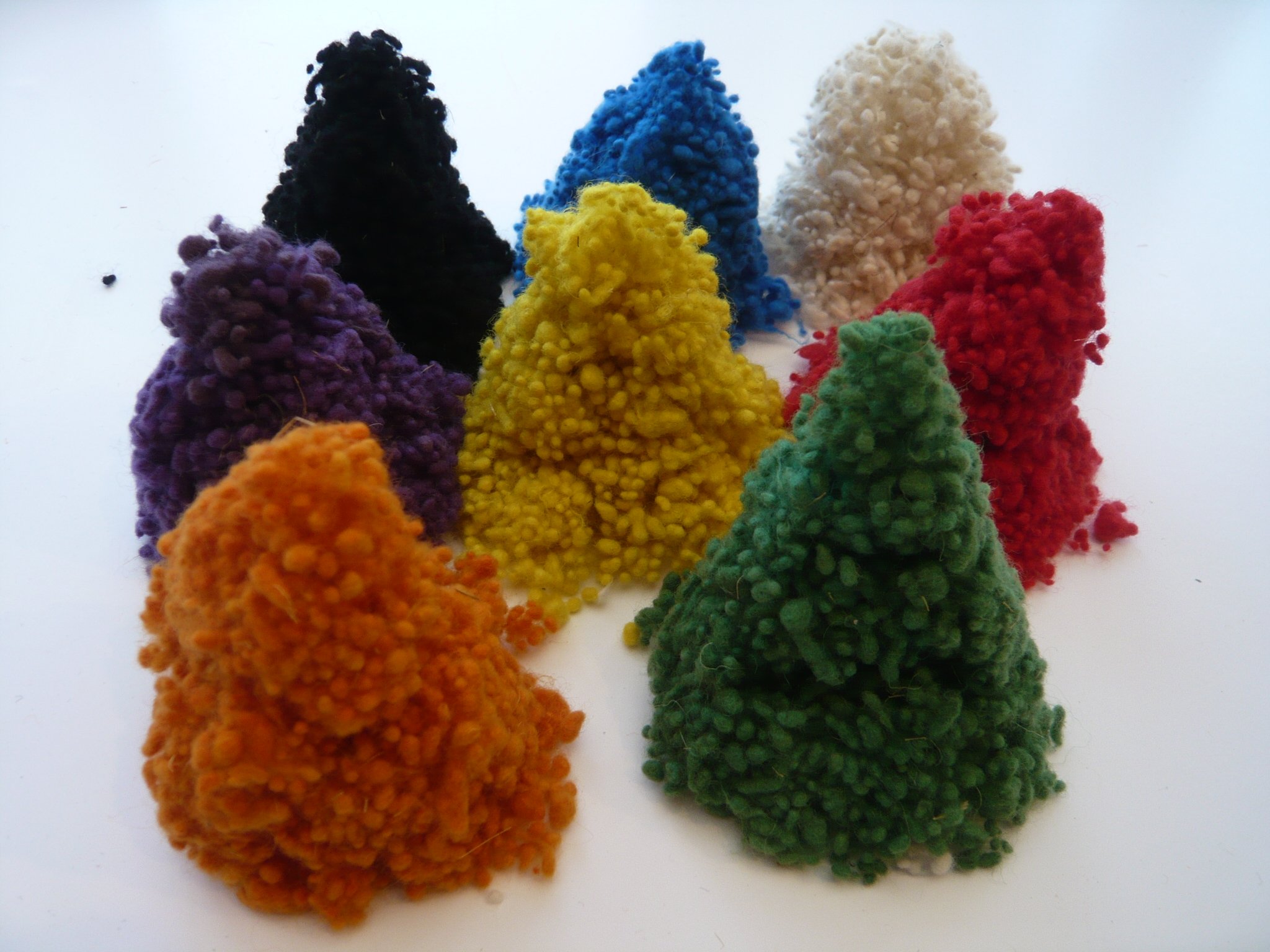 Heidifeathers® Mixed Wool Nepps - Slubs, Burrs for Felting and Spinning 10g