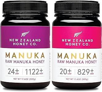 Raw Manuka Honey UMF 24+ / MGO 1122+ 17.6 oz & UMF 20+ | MGO 829+ 17.6 oz