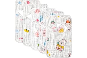 Zainpe Pull Over Head Bibs 5 Pack