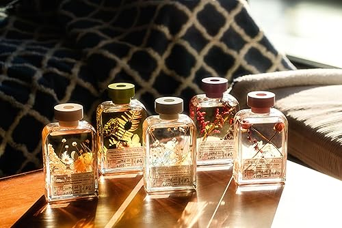 Miniatura 5 de Le Petit Jardin & Co. Juego de regalo difusor de varillas con aceite de fragancia de palo de flores, 6.8 fl oz, 6.7 onzas, decoración de escritorio