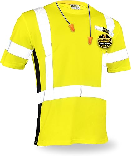 KwikSafety - Charlotte, NC - Operator Short Sleeve Safety Shirt Solid Reflective Tape Class 2 ANSI OSHA Compliant