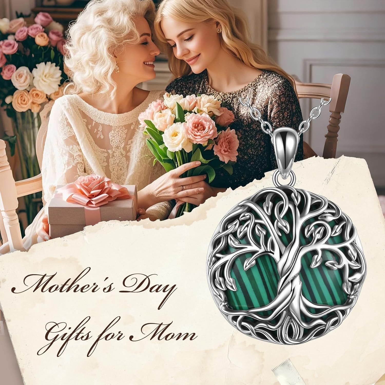 WINNICACA Christmas Gifts Tree of Life Necklace for Women 925 Sterling Silver Family Celtic Tree Necklace Dainty Pendant Irish Jewelry Gifts for Women Mom Wife Girlfriend Anniversary Birthday - Image 9