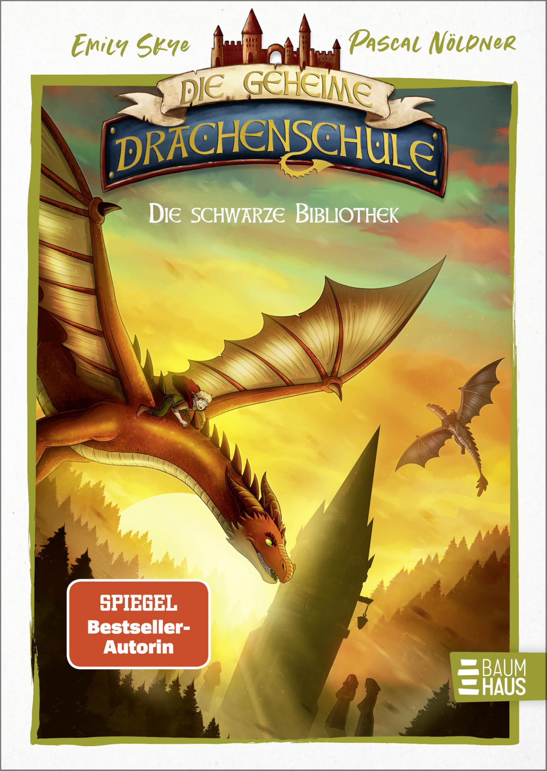 Die geheime Drachenschule - Die schwarze Bibliothek: Ein bunt illustriertes Abenteuer aus der Welt der GEHEIMEN DRACHENSCHULE mit Comicelementen ab 8 Jahren