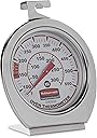 Rubbermaid Commercial Products Stainless Steel Monitoring Thermometer, Safe for Inside Oven/Grill/Smoker, 60-580°F Range, Easy to Read Food Thermometer For Food Resturant/Home Cooking