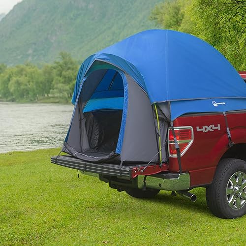 Miniatura 10 de Wakeman Wakeman Outdoors - Tienda de campaña para cama de camioneta, carcasa ventilada resistente al agua, para camioneta de 5.5 a 6 pies, tienda de