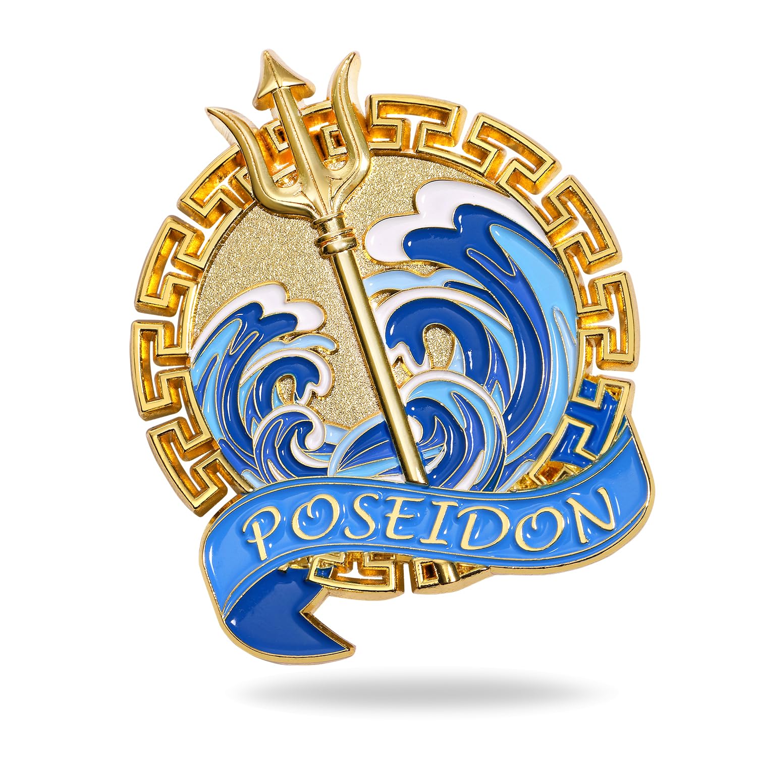 Broche Poseidon, alfinetes de mitologia grega, presentes de festa