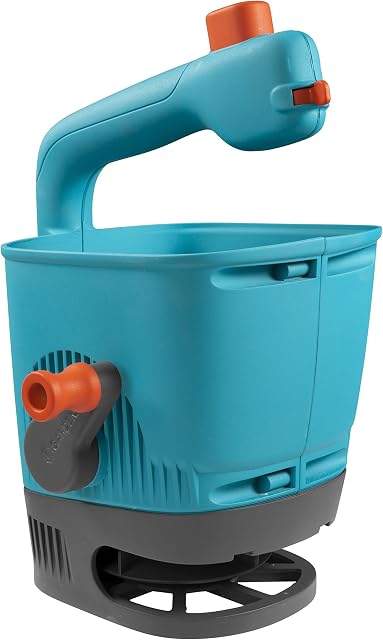 Gardena Hand-Held Spreader M: Spreader for Simple Distribution of Fertiliser, Seeds, and Salt with a Spreading Width of 1-4 m, for Lawn Areas of Up to About 100 m sq (431-20)
