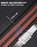 Beltroad Bracelet de ceinture en cuir pour hommes sans boucle Bracelet de courroie en cuir de remplacement seulement 35mm pour 40mm Boucle