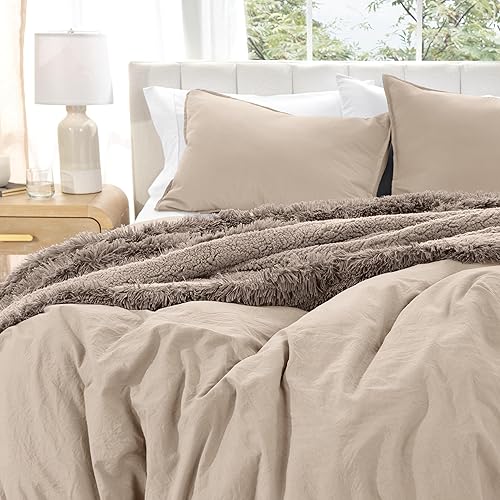 Miniatura 6 de Bare Home Funda de edredón arenada para cama  Queen de gran tamaño  Microfibra cepillada ultrasuave premium 1800  Fácil cuidado (King de gran