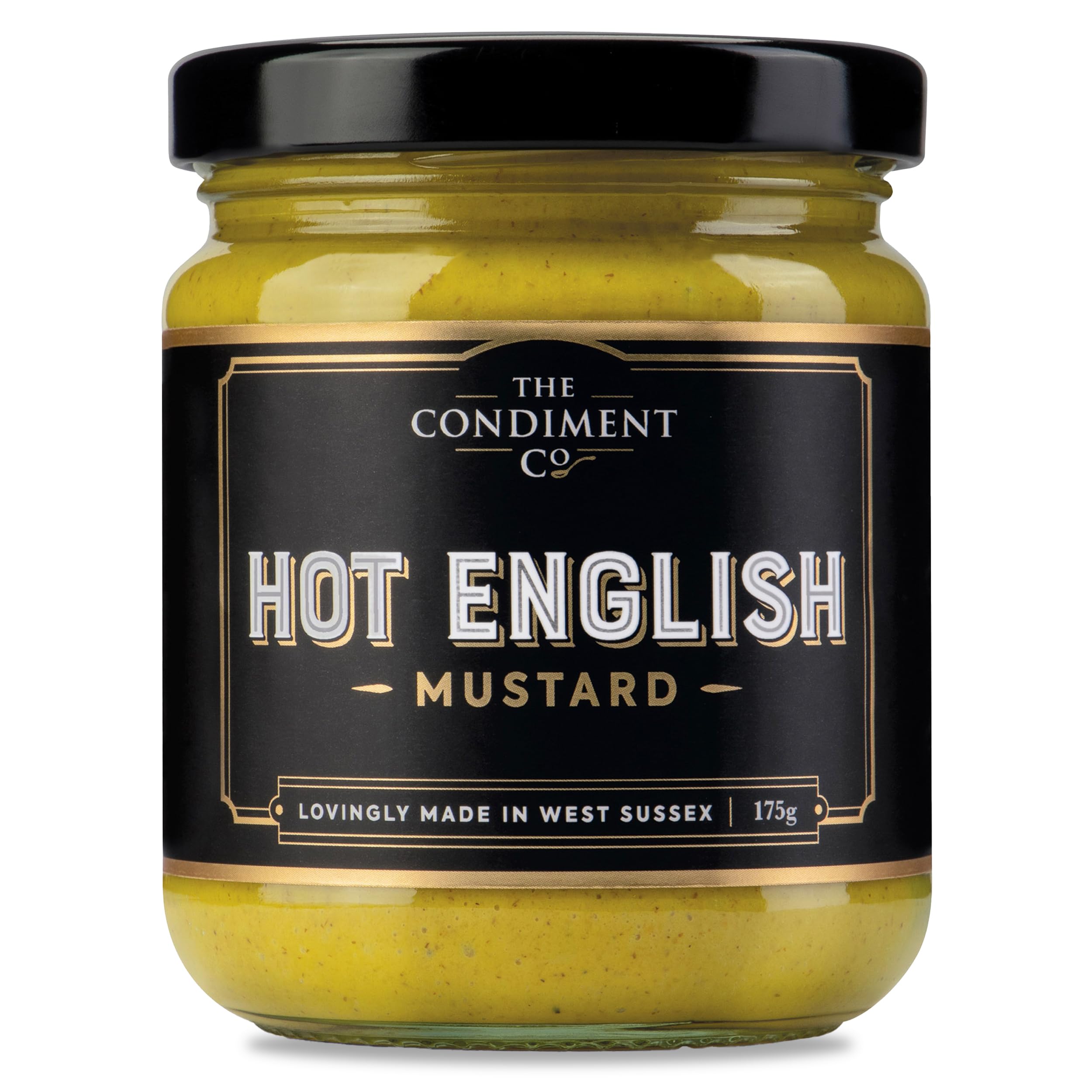 The Condiment Company Hot Mustard 175g, - English Style Mustard for Sandwich Spread & Condiments