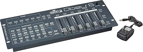 CHAUVET DJ Obey 6 Universal DMX-512 - Controlador de luz de escenario compacto