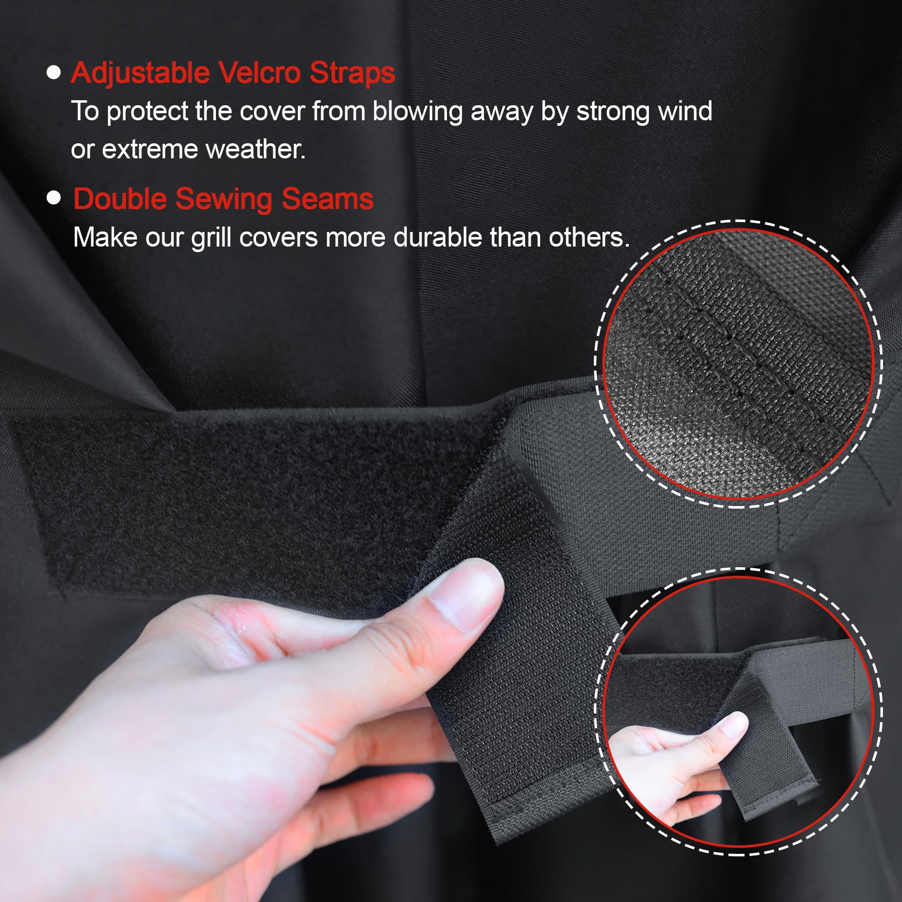 Sonharlar Funda para barbacoa de 152 cm 7107 para Weber Genesis Serie 300, resistente e impermeable, cubierta de revestimiento de poliuretano para Weber, Dyna-glo, Nexgrill (no compatible con Genesis