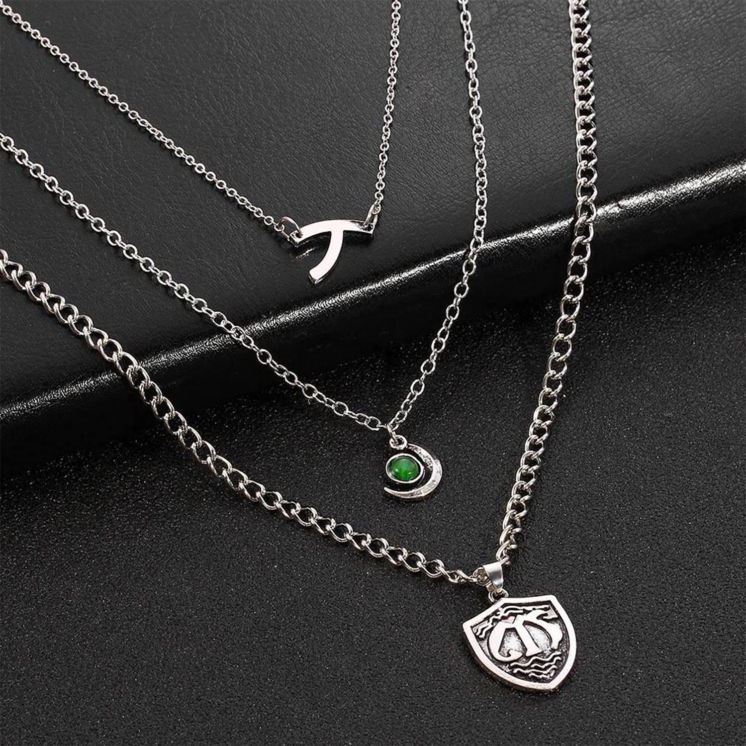 UoYu The Vampire Hope Mikaelson ispirato collana Elena Gilbert apertura verbana medaglione collana con ciondolo Elena zaffiro cristallo luce diurna anelli con adesivo Set di 24 pezzi