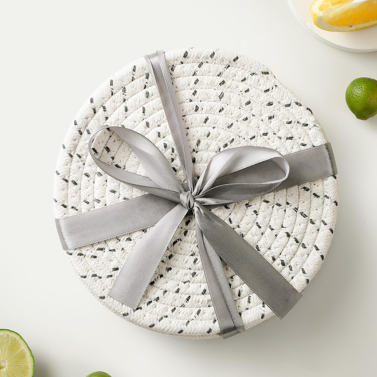 15 Inch Heat Resistant Trivets Set Of 3 - Ocean Map Seahorse Design Kitchen Pot Holders