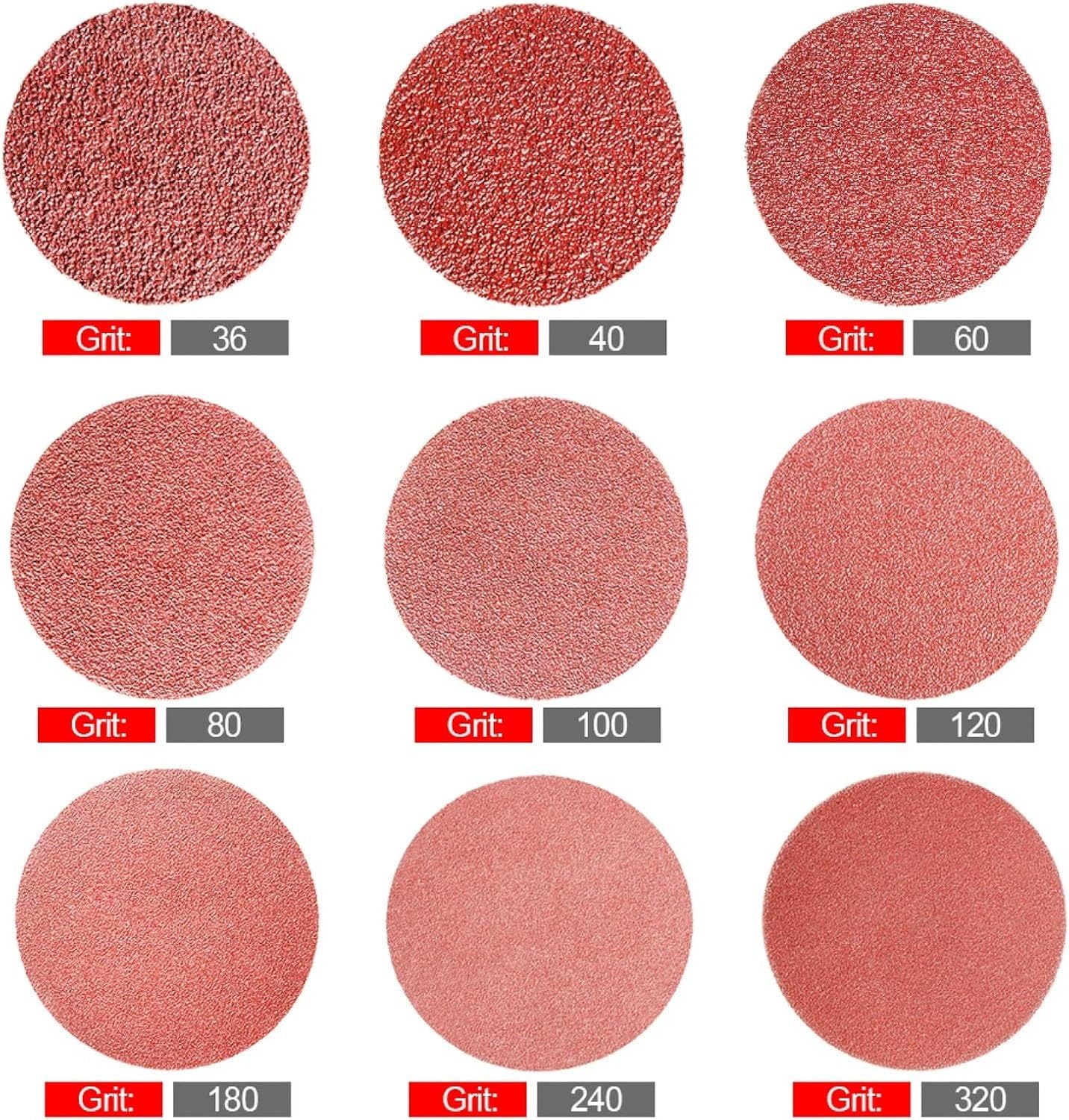 50mm Schnellwechsel-Schleifscheiben 50 Stk. Korn für, Grit 240, Grit 240