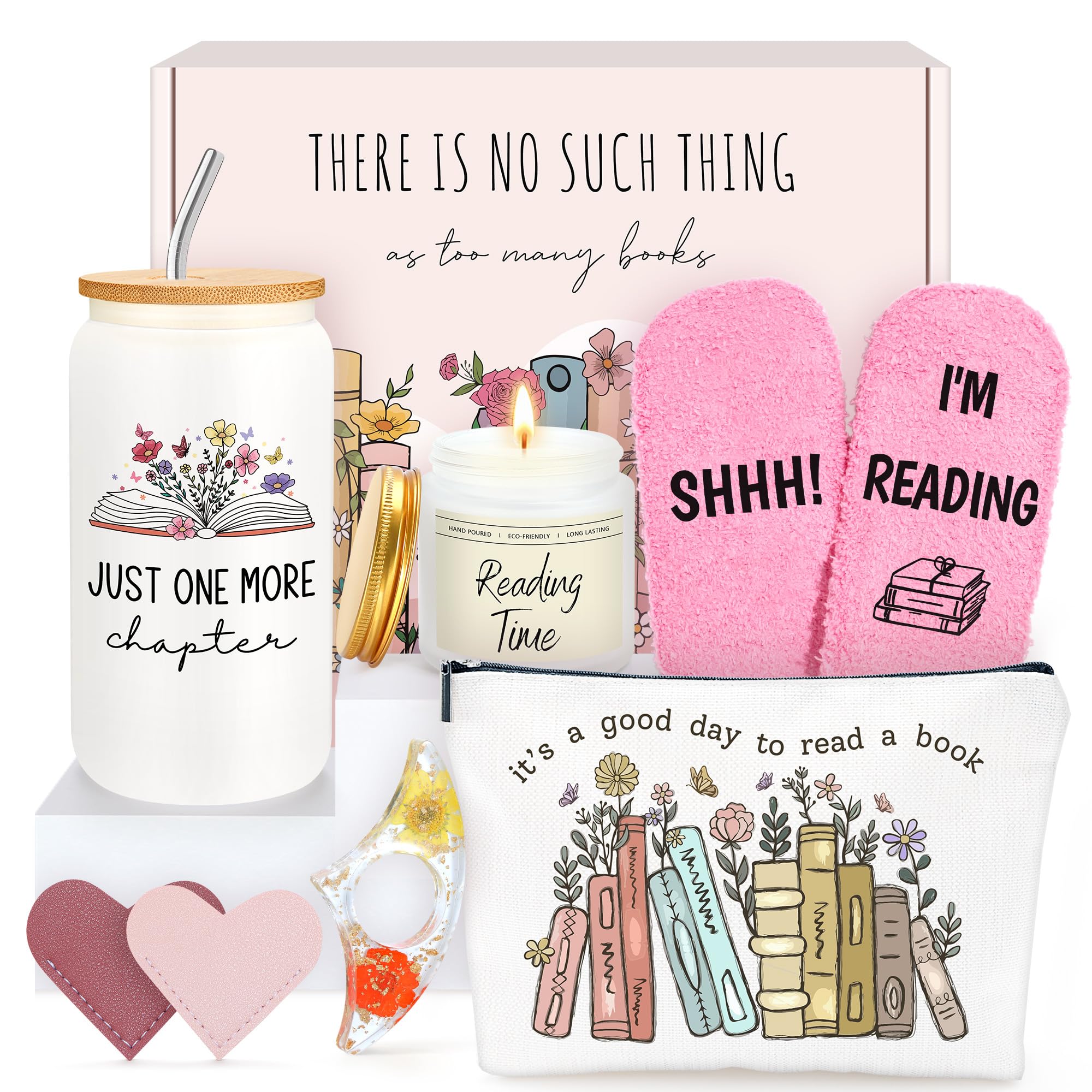 HELORAY Book Lover Gifts for Women Bookish Gifts for Readers Book Accessories for Reading Lovers Bookish Items Themed Presents Librarian Gift for Readers Cool Bookworm Gift for Reading Lovers