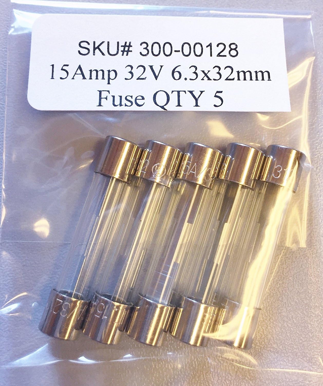 Bussmann AGC-15 3AG Fuse, Fast Acting, 15 Amp 32V (5 pack) - Amazon.com