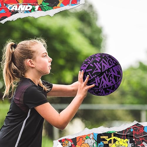 Miniatura 4 de AND1 Street Ink 28.5 Basketball - Intermediate Rubber Streetball for IndoorOutdoor Play, Includes Pump, Suitable for Girls & Women 12+, Official