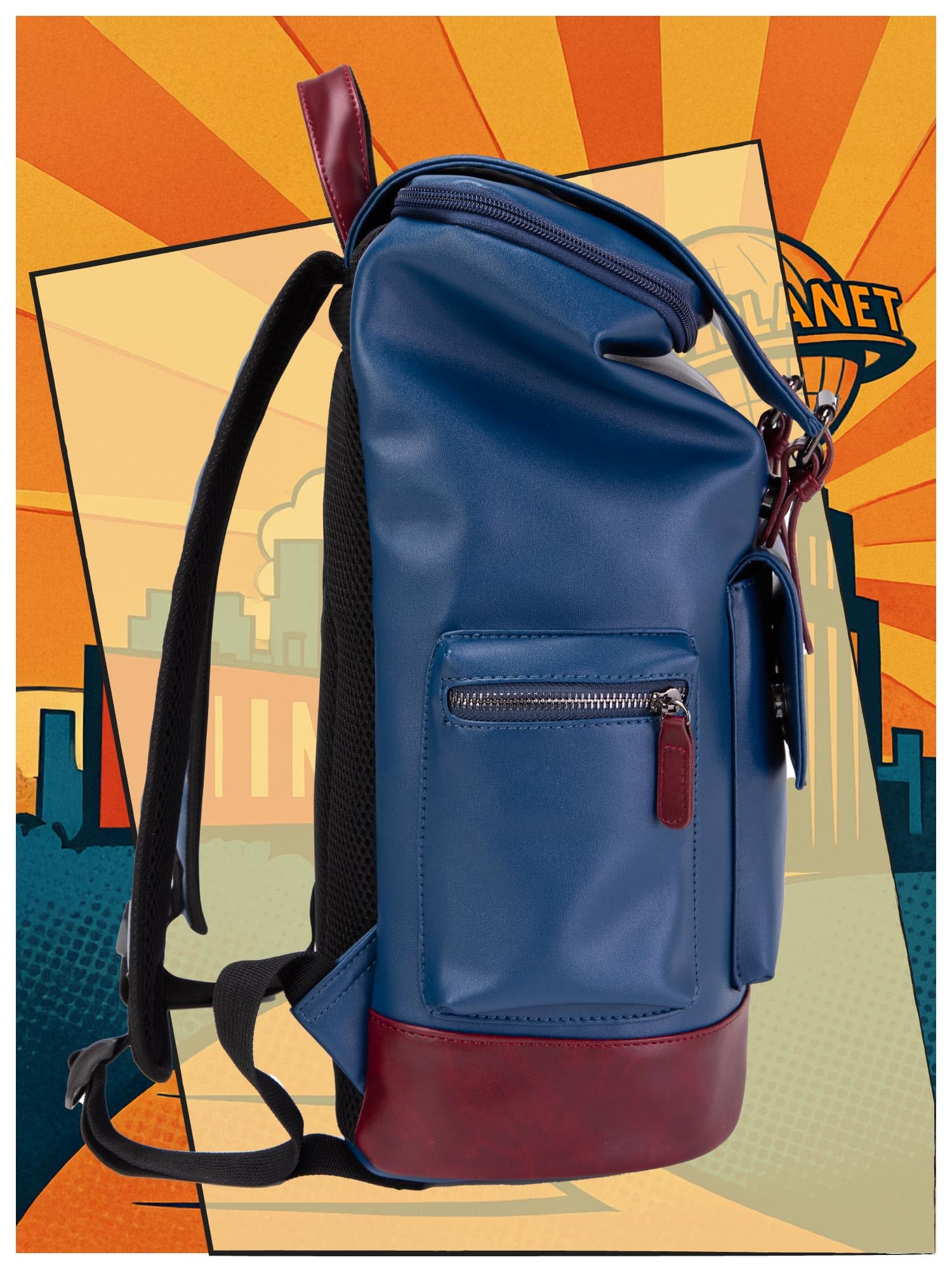 Fur Jaden Vegan Leather Laptop Backpack - 15.6 Inch -7