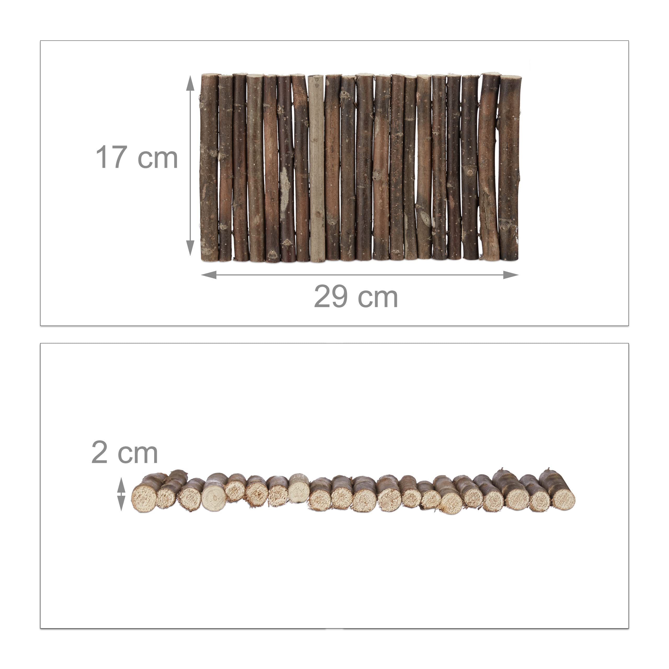 10x Ponte in Legno per Roditori, Tunnel per Animali, Criceti, Flessibile, Schima, HLP 2x29x17cm, naturale