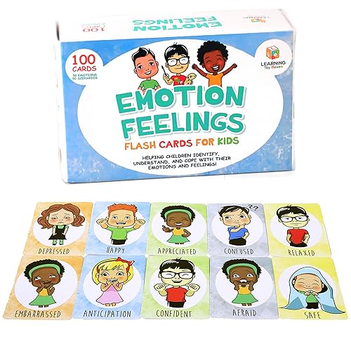 Emotion Cards for Kids (100 Cards) Feelings Emotions Cards for