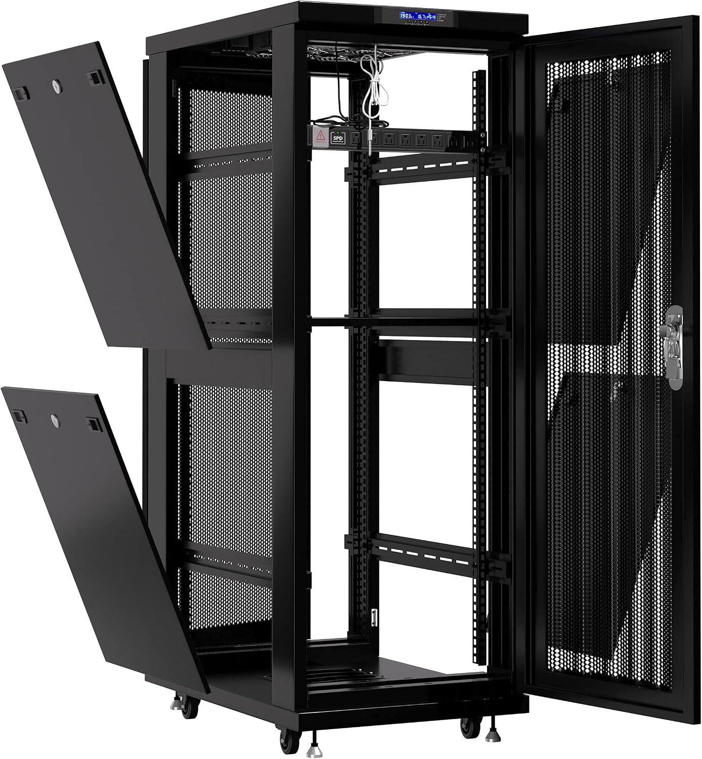 Deep Server Rack Threaded 39 Inch Deep Server Rack Cabinet with Wheels, Bahrain | Ubuy