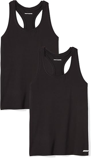 Women's black racerback tank top Outlet