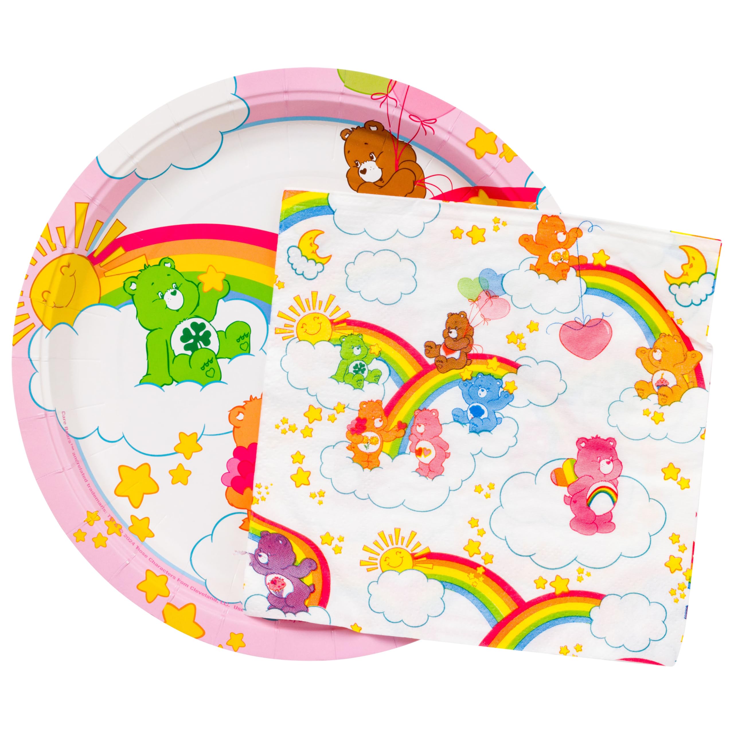 Serviettes et assiettes Care Bears de fête Silver Buffalo 32