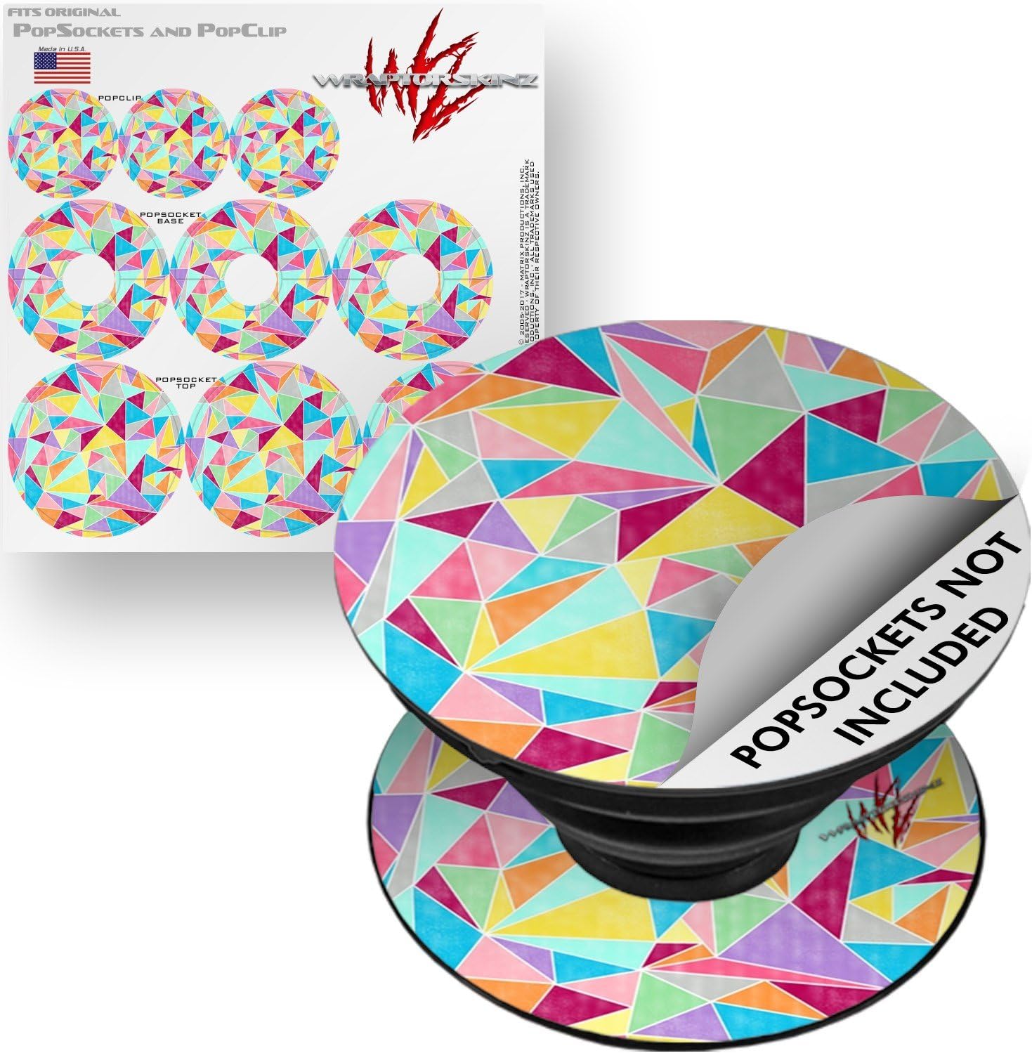 Amazon.com: Decal Style Vinyl Skin Wrap 3 Pack for PopSockets Brushed ...
