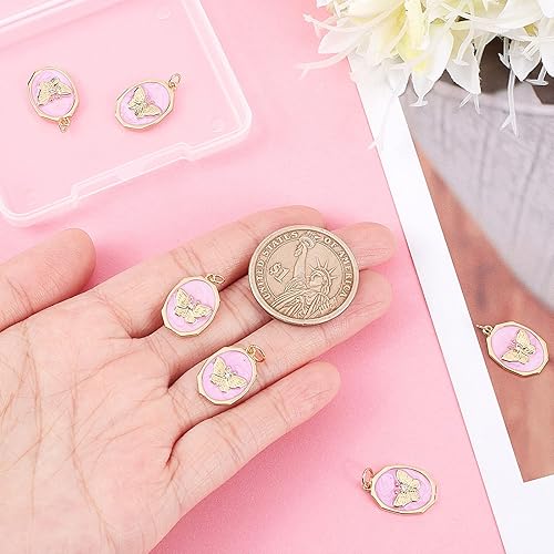 Miniatura 10 de Beebeecraft 12 unidadescaja de 2 estilos de libélula chapados en oro de 18 quilates de latón volador con circonita cúbica transparente insectos