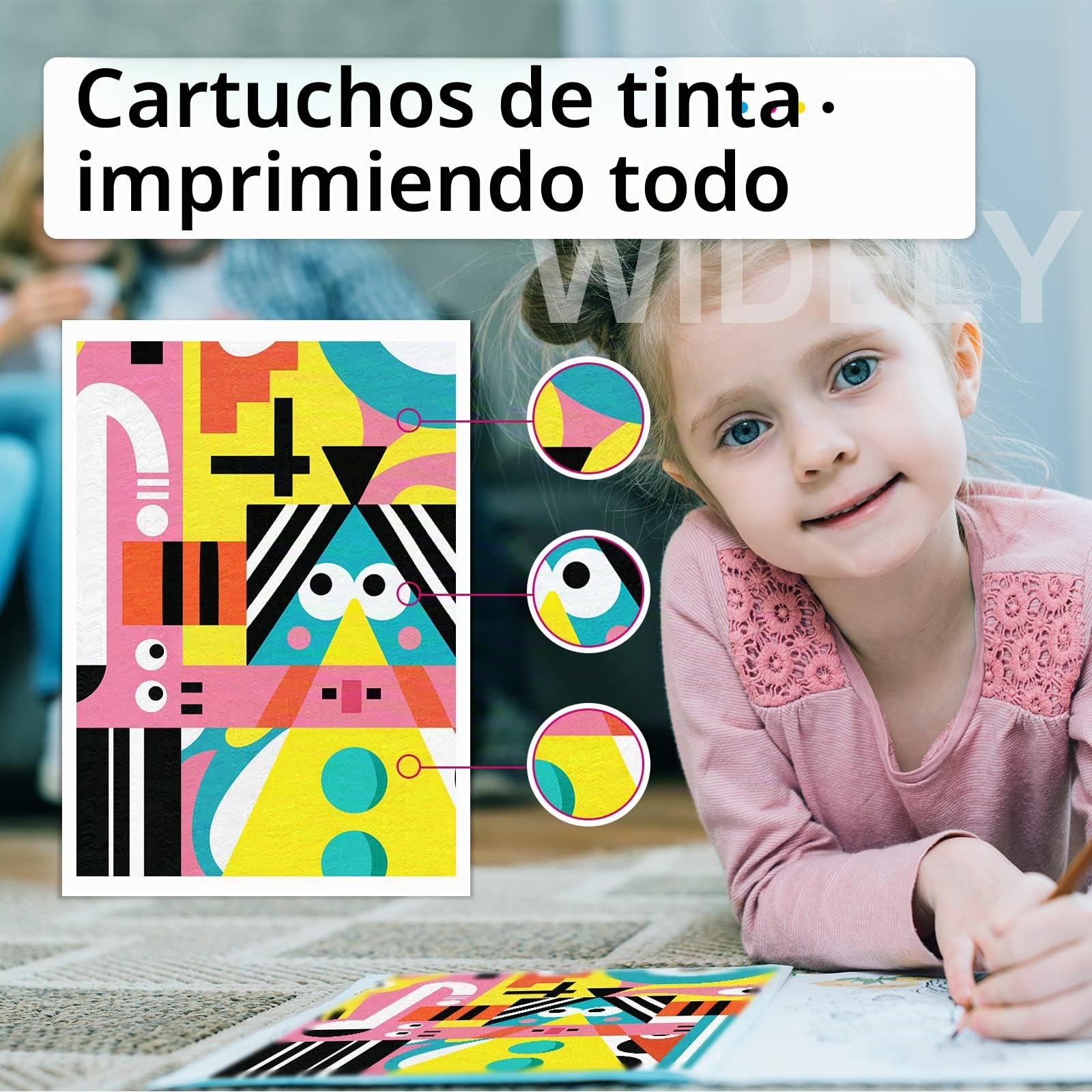 560 561 Cartuchos XL, PG 560 XL Negro y CL 561 XL Faber Recambio para Canon Cartuchos de Impresora 560 561 para TS7450 TS7451 TS5350 TS5351 TS5352 TS5353（Negro, Color）