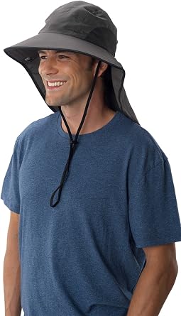 Sun Protection Zone Unisex Lightweight Adjustable Outdoor Floppy Sun Hat 100 SPF, UPF 50+