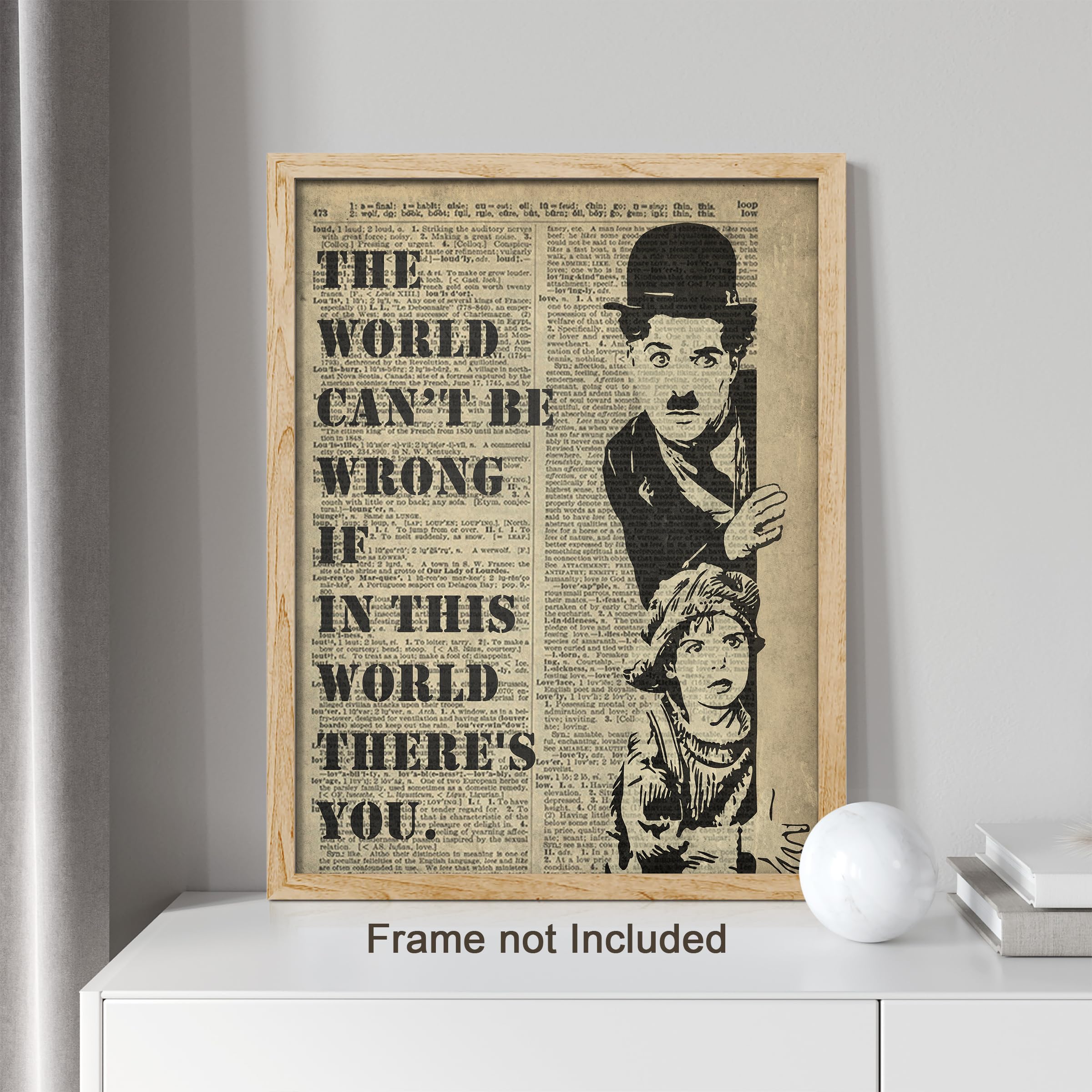 Amazon.co.jp: SIGNWIN 粘着キャンバスポスター チャップリン - The