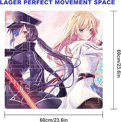 Miniatura 9 de Alfombrilla de goma para 2 jugadores, alfombra cuadrada para jugadores de 23.6 x 23.6 in