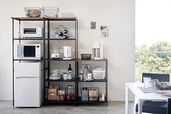 YAMAZAKI Home Tower Kitchen Appliance Storage Rack Metal Shelving Unit - Standing Organizer Heavy Duty Shelves - 35-Inch, 35 - Steel