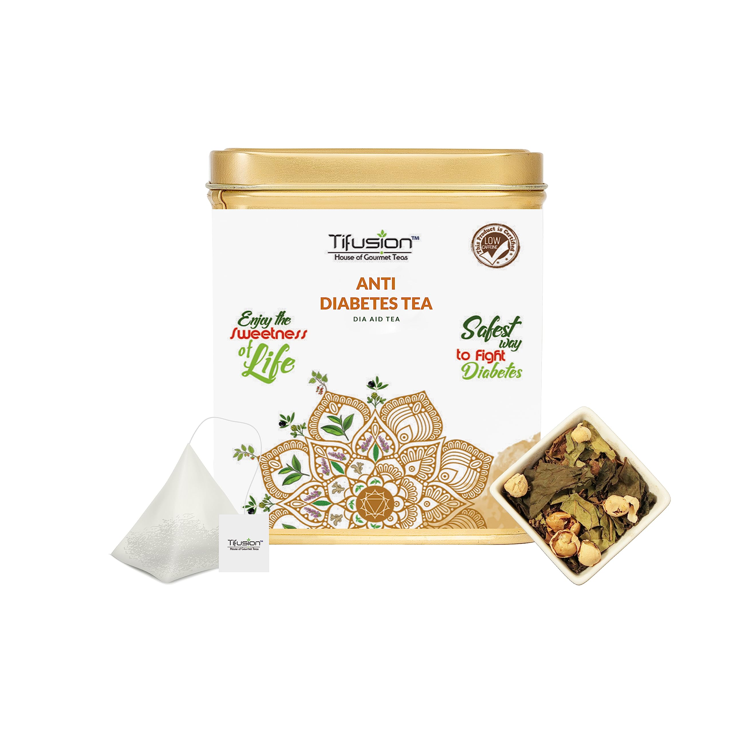 Tifusion Anti Diabetes Tea with Gymnemma Syluestre, Vijaysar, Jamun Seeds, Giloy, Paneer Dodi for Redulating Blood Sugar Levels, Support Diabetes Balance Tea | 30 Tea Bags, 30 Serving Cups (B0C2Z68VHD) Amazon Price History, Amazon Price Tracker