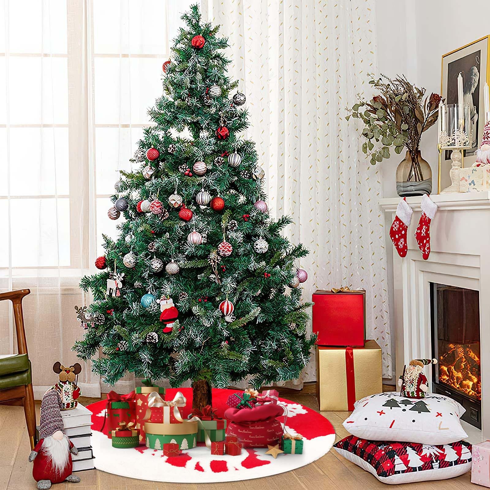 AMF Life Tapis De Sapin De Noël, Non-tissé De Neige, 1 M X 10 M, Paysage D' Hiver, Neige Artificielle, Protection D'aiguille De Pin, Tapis De Neige Décoratif