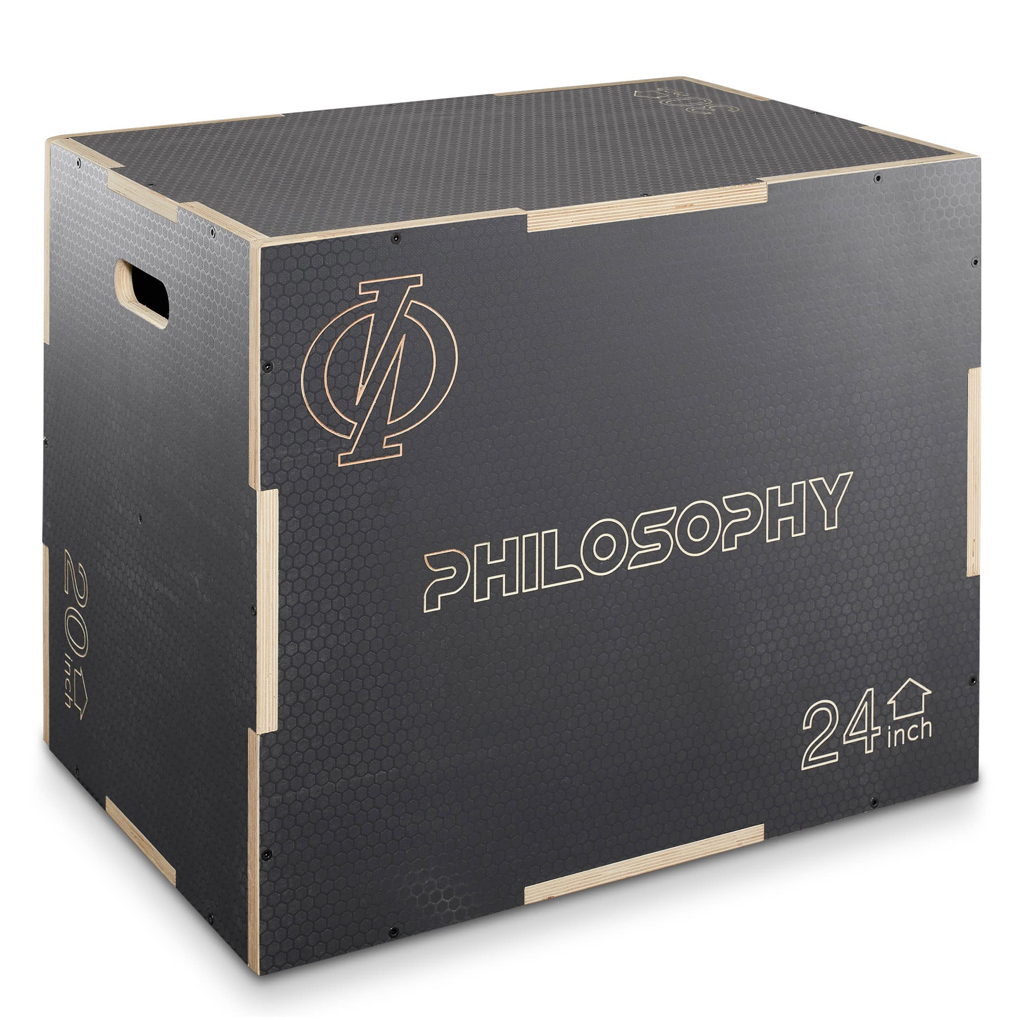 Philosophy Gym 3-in-1 Non-Slip Wooden Plyo Box