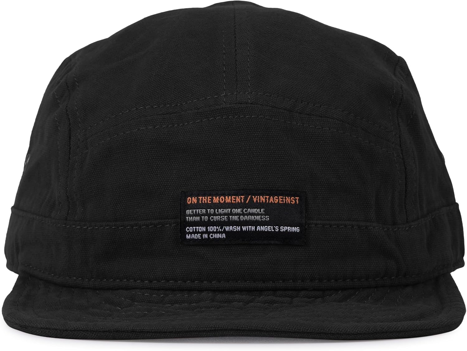 Croogo 5 Panel Short Brim Baseball Cap Soft Trucker Hats Short Bill Cadet Caps Casual Umpire Dad Hats Snapback Hats for Men