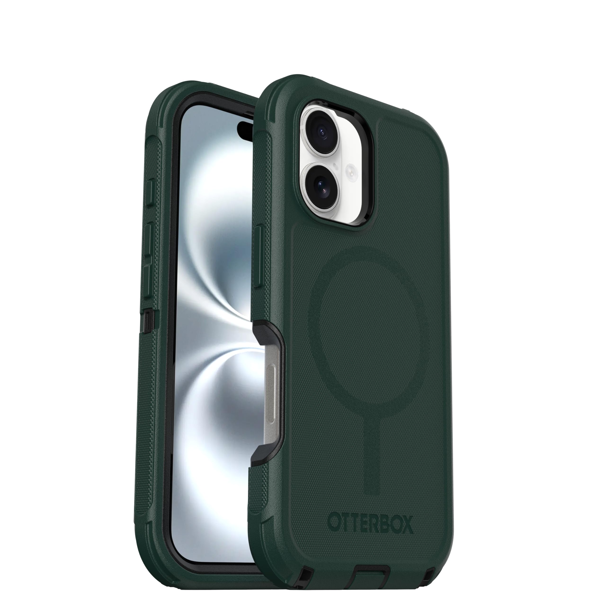 OtterBox iPhone 16 (únicamente) - Funda Protectora de la Serie MagSafe - Anacardo Cinder (Negro y Naranja) - Solo Funda - Imanes incorporados - Sin Pantalla - Resistente y Duradera, con protección de
