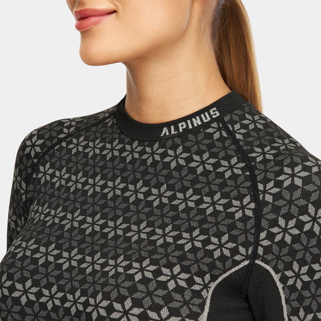 Alpinus - Thermounterwäsche Damen Set Verbier, Funktionsunterwäsche Schnelltrocknend, Thermo Unterwäsche mit Belüftungszonen, Thermowäsche, Funktionswäsche, Thermal Underwear